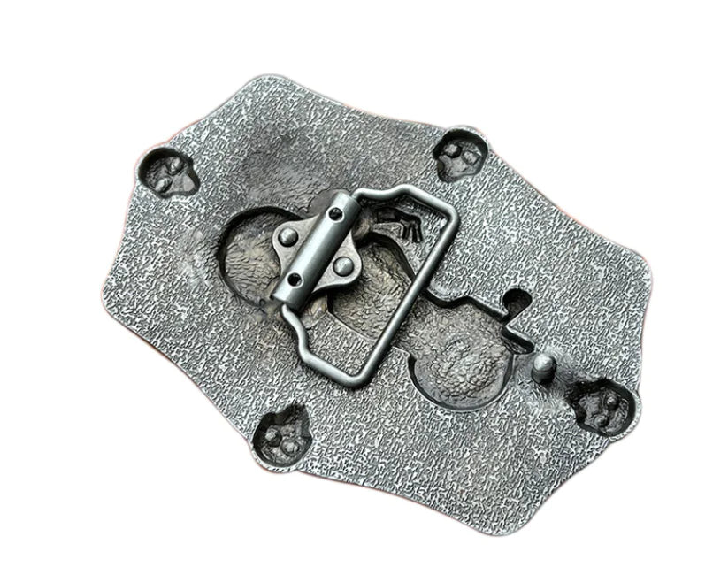 Motorcycle American Flag Belt Buckle